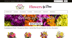 Desktop Screenshot of flowersbydena.com